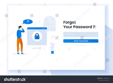 forgot password ui images stock  vectors shutterstock