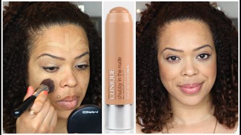 review clinique chubby in the nude stick foundation