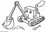 Digger Colouring sketch template