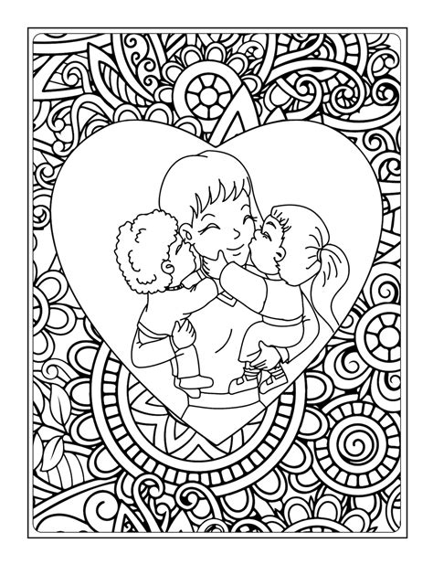 mothers day coloring pages mothers day printable page etsy