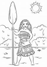 Moana Supercoloring sketch template