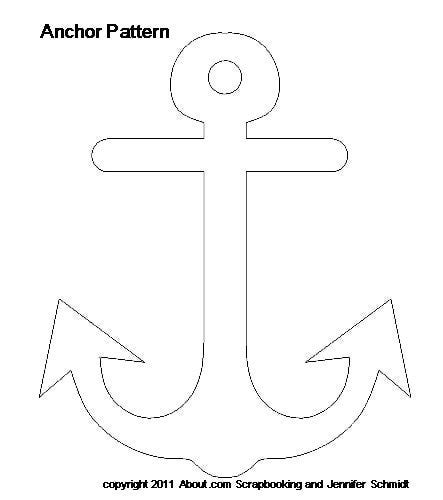 images  anchor template printable  anchor stencil