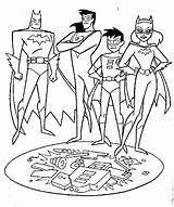 Coloring Batman Pages Batgirl sketch template