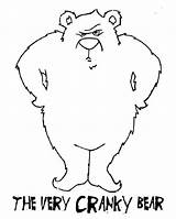 Bear Cranky Coloring Pages Very Choose Board sketch template