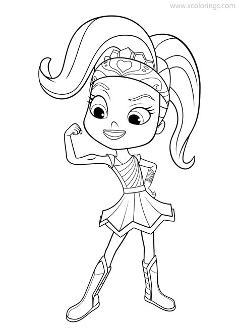 rainbow rangers coloring pages rosie redd xcoloringscom