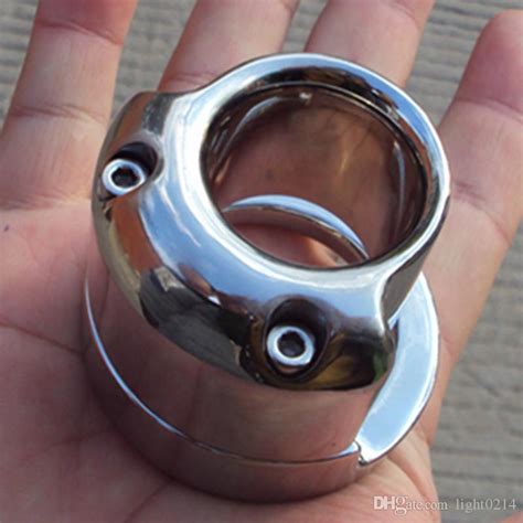 heavy new stainless steel scrotum weight pendant penis restraint locking ring cock ring cock