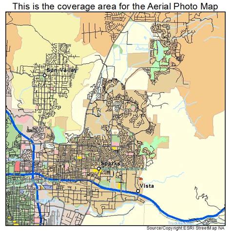 aerial photography map  sparks nv nevada