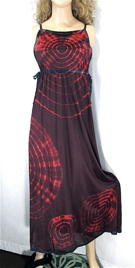 Tie Dye Nightgown Small Medium Goth Hippie Lingerie Upcycled Clothing