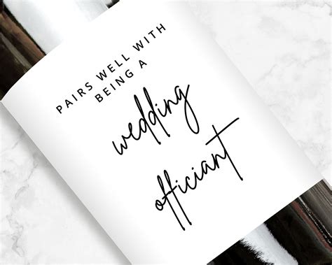 pairs     wedding officiant wine label etsy canada   gifts
