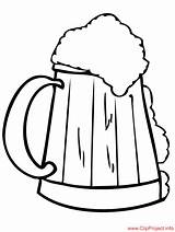 Beer Ausmalbild Bierkrug Cerveza Ausmalbilder Malvorlage Jarro Pint Relacionado Clipproject sketch template