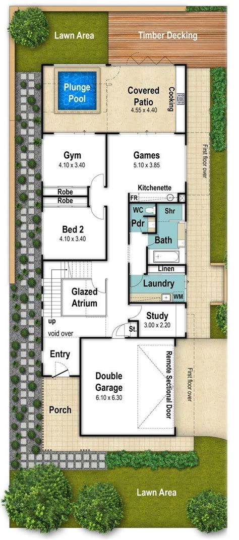 house plans  narrow lots house plans