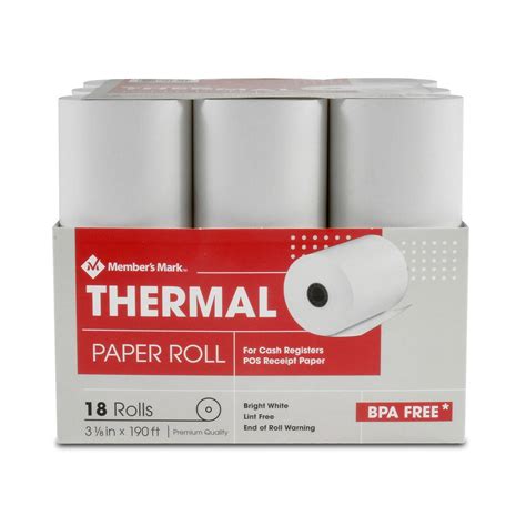 paper rolls thermal receipt  mm      rolls walmartcom walmartcom