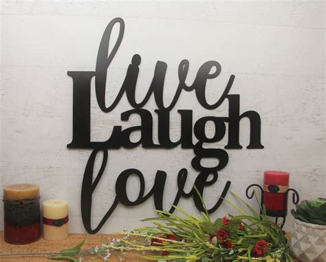 Live Laugh Love Wall Art Madison Iron And Wood