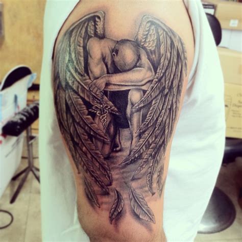 65 Angel Tattoos For Men Shoulder