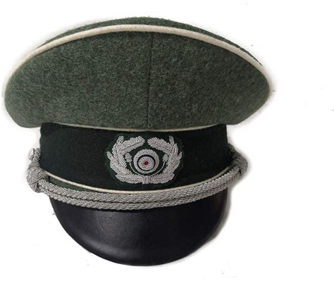 ww german wehrmacht heer officer visor cap    piping