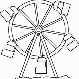 Wheel Ferris sketch template