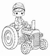 Precious Agricultor Agrónomo Pinto Tiernitos Tractor Vacas Profesiones Kids Imagui Coloringbook4kids sketch template