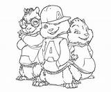 Coloring Alvin Chipmunks Chipwrecked Pages Library sketch template
