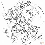 Skylanders Coloring Pages Ignitor Printable Giants Drawing Print Sheet Non sketch template