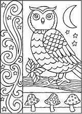 Coloring Dover Pages Book Owl Publications Books Owls Adults Doverpublications Adult Welcome Doodle Zb Samples Colouring Kleurplaat Uil Dahlen Noelle sketch template