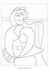 Picasso Coloring Pages Pablo Printable Getcolorings Color Print Getdrawings sketch template
