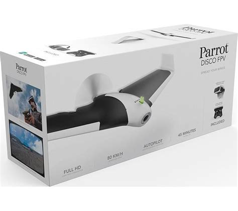 parrot disco fpv fixed wing drone  skycontroller  headset white   user