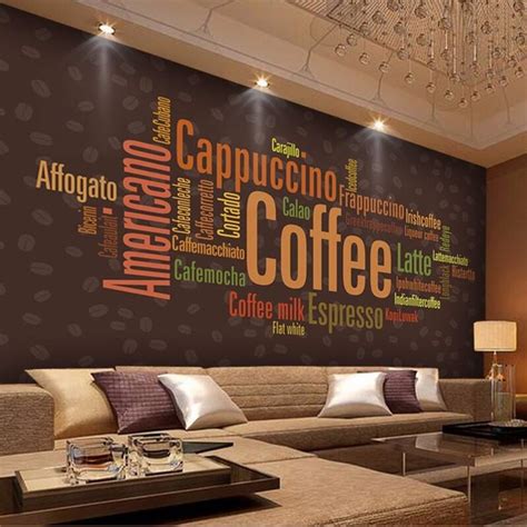 custom photo wall mural wallpaper  luxury quality hd cafe theme restaurant decorated alphabet