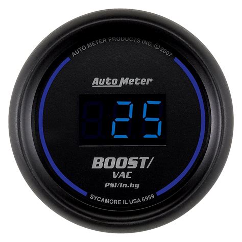 auto meter  cobalt digital series   boostvacuum gauge