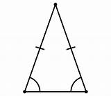 Isosceles Triangle Acute Driehoek Angles Gelijkbenige Driehoeken Triangles Gelijkzijdige Rechthoekige Equal sketch template