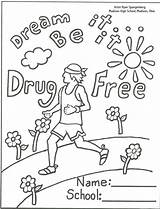 Red Coloring Drugs Pages Say Anti Week Ribbon Drug Color Just Printable Sheets Smoking Recovery Drawing Kids Clipart Activities Colouring sketch template