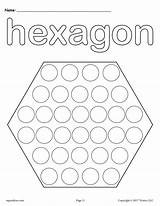 Hexagon Shape Practice Supplyme sketch template