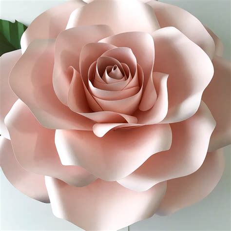 rose paper flower template