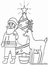 Natal Mewarnai Diwarnai Hadiah Pohon Rusa Warna Sekolah Kutub Membawakan sketch template