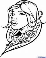 Vampire Coloring Pages Girl Tattoo Drawing Lips Anime Female Draw Vampires Girls Realistic Mouth Colouring Printable Step Bat Face Outline sketch template