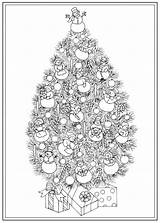 Christmas Coloring Pages Colouring Adult Book Trees Tree Creative Haven Adults Dover Publications Mandalas Books Målarböcker Målarbilder Choose Board Diy sketch template
