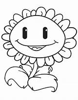 Zombies Vs Plants Coloring Zombie Sunflower Plant Pages Smile Drawing Peashooter Sweet Printable Color Zombi Getcolorings Fabulous Kids sketch template