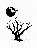 Tree Halloween Spooky Silhouette Silhouettes Printable Clipart Creepy Scary Trees Outline Templates Clip Cliparts Template Cool Face Clipartbest Getdrawings Clipartfox sketch template