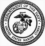 Marine Seal Emblem Logo Navy Corp Vector Corps Usmc Marines Svg Symbol Military Coloring United States Drawing Logos Clipart  sketch template