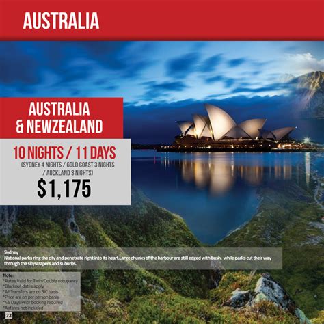 australia  packages travel mate