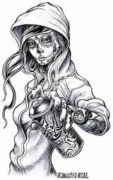 Gangster Drawings Chicano Sketches эскизы чикано Zeichnen стиле татуировок Carwad Gangsta 1173 Mädchen Bamf sketch template