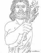 Coloring Zeus Greek Pages Gods King Mythology Color Print Choose Board sketch template