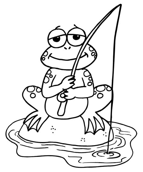 fishing coloring pages learn  coloring