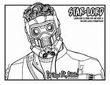 Lord Coloring Star Pages Galaxy Guardians Draw Colouring Too Man Legendary Popular sketch template