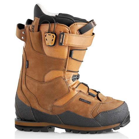 splitboard snowboard boots deeluxe spark summit tfp leather boa sympatex vibram brown