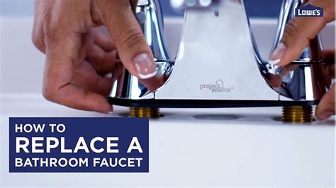 replace  bathroom faucet  lowes