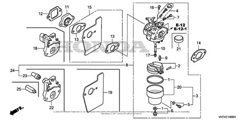 honda lawnmower diagram