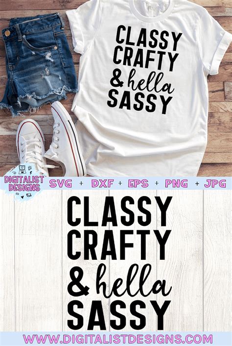 classy crafty and hella sassy svg digitalistdesigns