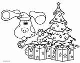 Clues Blues Coloring Pages Christmas Printable sketch template