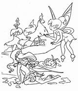 Tinkerbell Coloring Pages Gothic Kids Printable sketch template