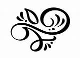 Swirl Flourish Divider Swirls Dividers Separators Elegante Annata Eleganti Angoli Ornamenti Separatori Turbinii Filigrana Floreali Decorativi Linee Divisori Hoeken Ornamenten sketch template